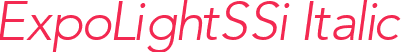 ExpoLightSSi Italic